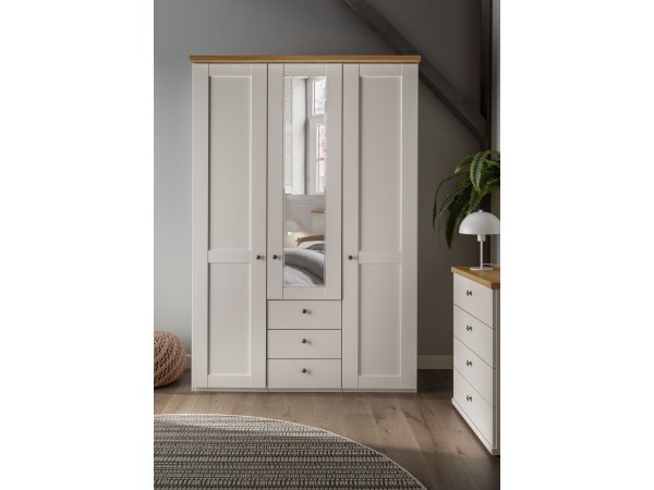 Malá ložnice pro jednu osobu MARLOW bílá/dub bianco