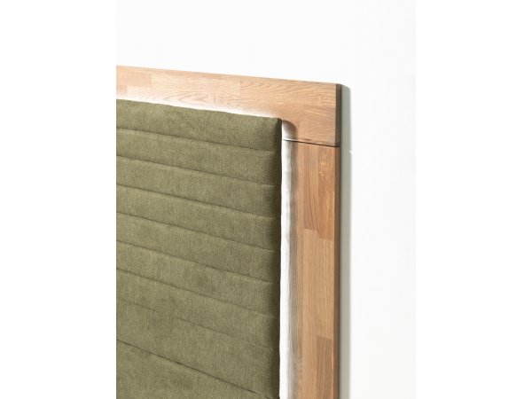 Postel boxspring včetně LED osvětlení MARCEL dub masiv