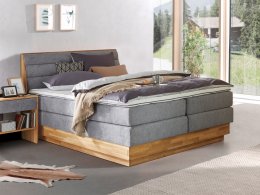 Postel boxspring s úložným prostorem KARISSA 2 dub masiv