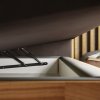 Postel boxspring s úložným prostorem KARISSA dub masiv