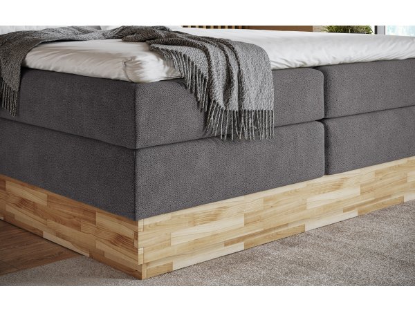 Postel boxspring s úložným prostorem KARISSA 5 dub masiv