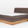 Postel boxspring s úložným prostorem KARISSA 3 dub masiv