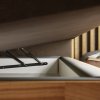 Postel boxspring s úložným prostorem KARISSA dub masiv