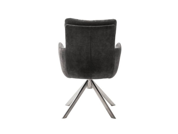 Jídelní otočná židle MALIA E s područkami antracit