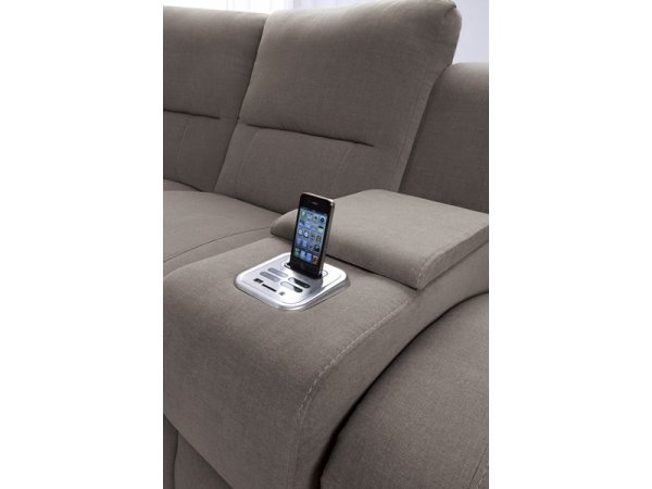 Kožená pohovka MALVIN s rozkládáním pro spaní