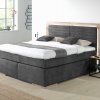Postel boxspring včetně LED osvětlení MARCEL dub masiv