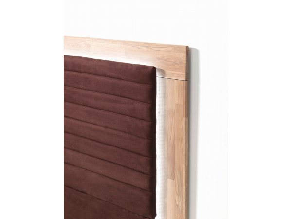 Postel boxspring včetně LED osvětlení MARCEL dub masiv