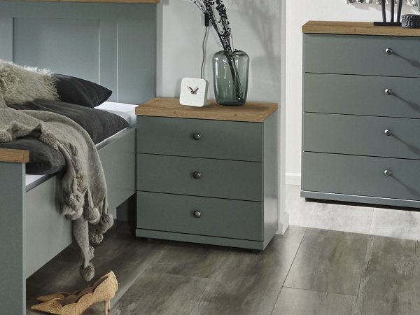 Ložnicová sestava MARLOW šalvějově zelená/dub bianco