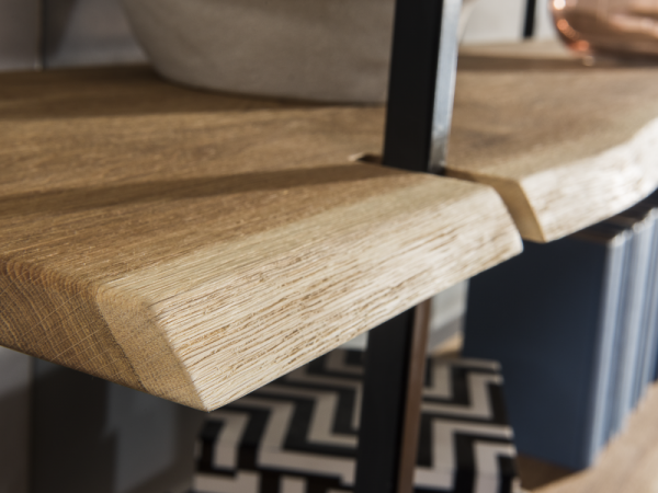 Designový dubový regál MALIBU dub sukatý