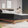 Postel boxspring s úložným prostorem a LED osvětlením MAESTRO dub masiv