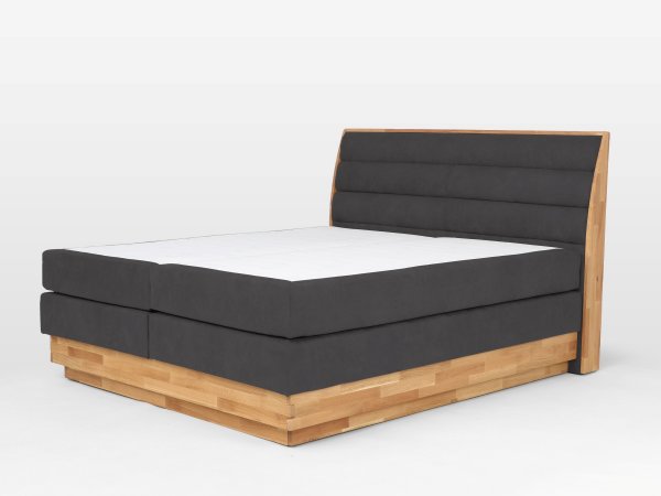 Postel boxspring s úložným prostorem KARISSA 7 dub masiv