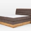 Postel boxspring s úložným prostorem KARISSA dub masiv