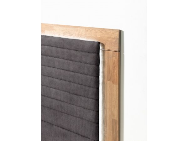 Postel boxspring včetně LED osvětlení MARCEL dub masiv