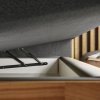 Postel boxspring s úložným prostorem KARISSA dub masiv