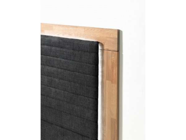 Postel boxspring včetně LED osvětlení MARCEL dub masiv