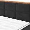 Postel boxspring s úložným prostorem a LED osvětlením MAESTRO dub masiv