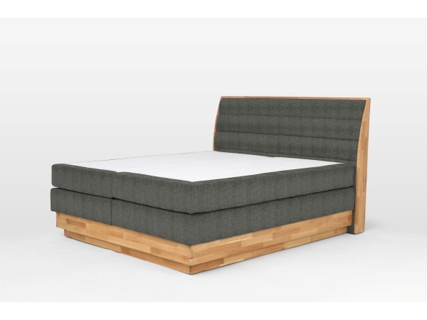 Postel boxspring s úložným prostorem KARISSA 4 dub masiv