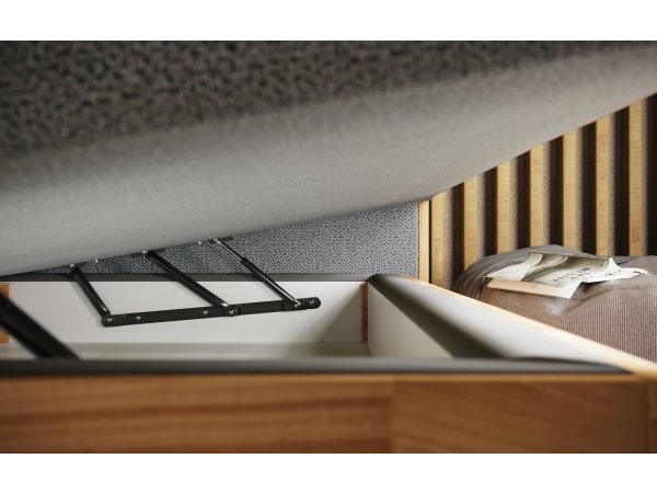 Postel boxspring s úložným prostorem KARISSA 2 dub masiv
