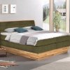 Postel boxspring s úložným prostorem KARISSA dub masiv