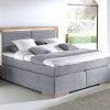 Postel boxspring včetně LED osvětlení MARCEL dub masiv