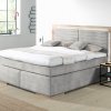 Postel boxspring včetně LED osvětlení MARCEL dub masiv