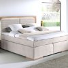 Postel boxspring včetně LED osvětlení MARCEL dub masiv