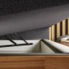 Postel boxspring s úložným prostorem KARISSA dub masiv