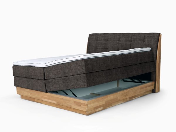 Postel boxspring s úložným prostorem MELISSA 2 dub masiv