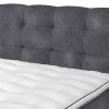 Postel boxspring s úložným prostorem a LED osvětlením MELISSA dub masiv