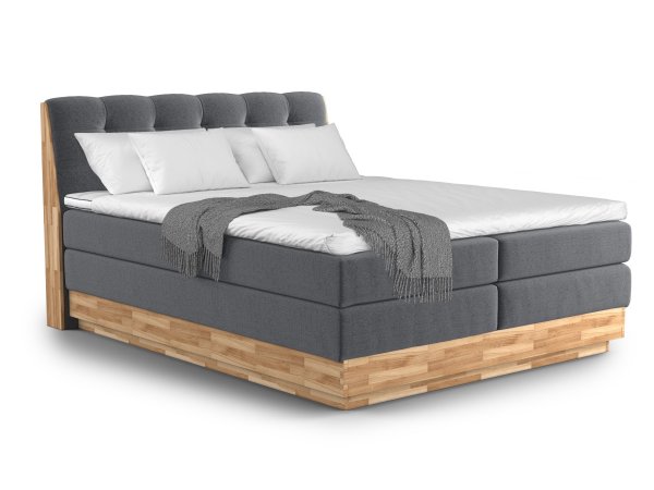 Postel boxspring s úložným prostorem MELISSA 2 dub masiv