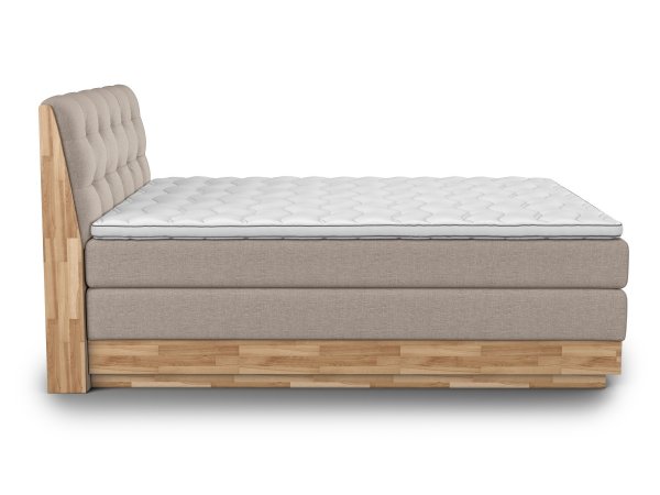 Postel boxspring s úložným prostorem MELISSA dub masiv