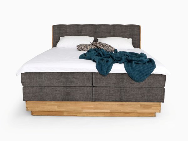 Postel boxspring s úložným prostorem MELISSA dub masiv