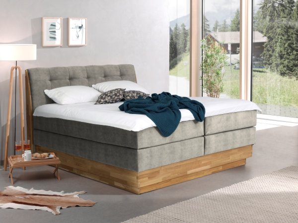Postel boxspring s úložným prostorem MELISSA dub masiv