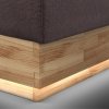 Postel boxspring s úložným prostorem a LED osvětlením MELISSA dub masiv