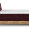 Postel boxspring s úložným prostorem a LED osvětlením MELISSA dub masiv