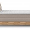 Postel boxspring s úložným prostorem a LED osvětlením MELISSA dub masiv