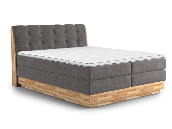 Postel boxspring s úložným prostorem MELISSA dub masiv