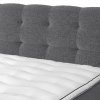 Postel boxspring s úložným prostorem a LED osvětlením MELISSA dub masiv
