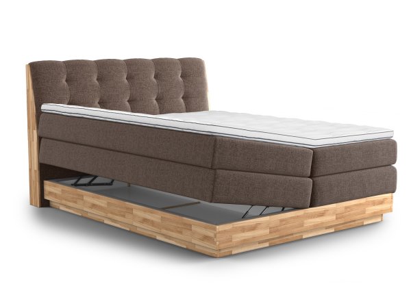 Postel boxspring s úložným prostorem MELISSA 2 dub masiv