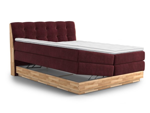 Postel boxspring s úložným prostorem MELISSA 2 dub masiv