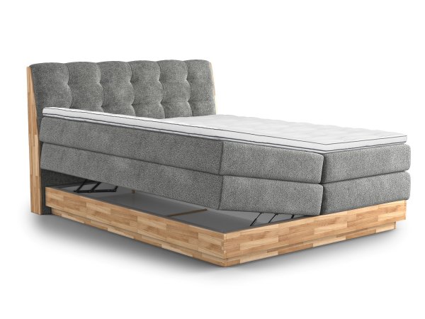 Postel boxspring s úložným prostorem MELISSA 2 dub masiv
