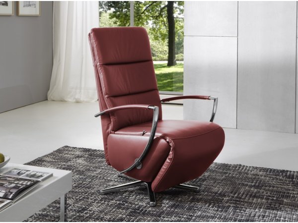 Polohovací kožené otočné křeslo METRO