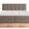 Postel boxspring s úložným prostorem a LED osvětlením MELISSA dub masiv