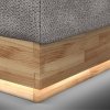 Postel boxspring s úložným prostorem a LED osvětlením MELISSA dub masiv