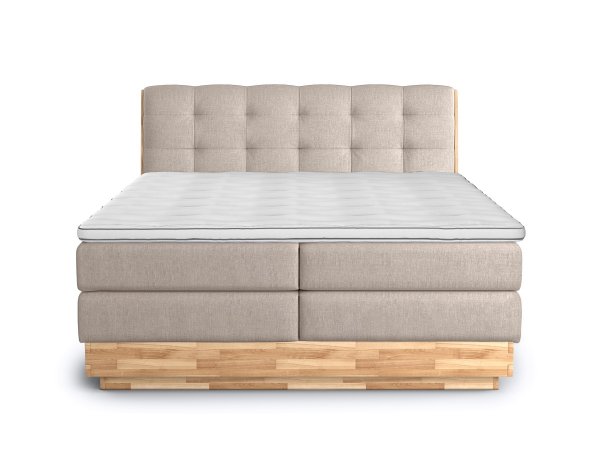 Postel boxspring s úložným prostorem MELISSA 2 dub masiv