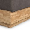 Postel boxspring s úložným prostorem a LED osvětlením MELISSA dub masiv
