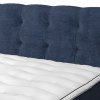 Postel boxspring s úložným prostorem a LED osvětlením MELISSA dub masiv