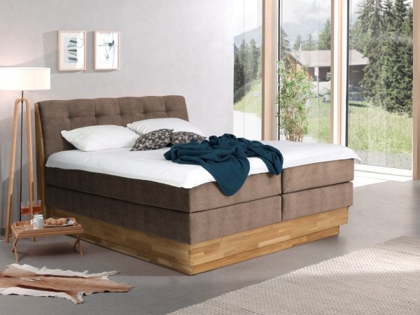 Postel boxspring s úložným prostorem MELISSA 2 dub masiv