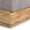 Postel boxspring s úložným prostorem a LED osvětlením MELISSA dub masiv