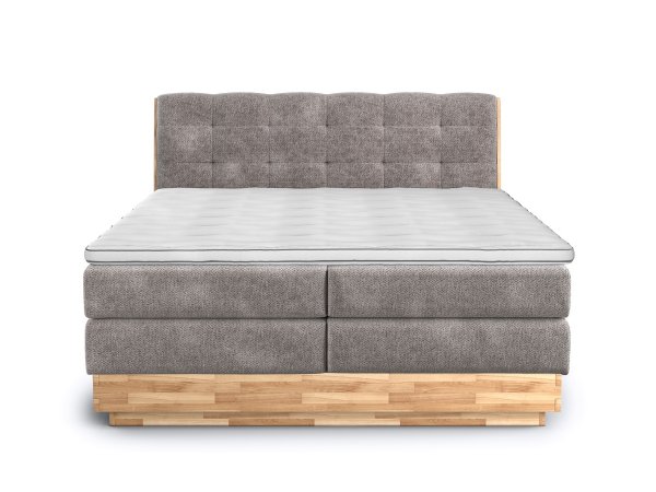 Postel boxspring s úložným prostorem MELISSA dub masiv